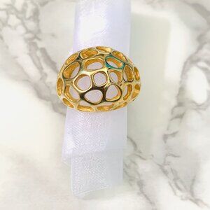 1421 RING JEWELRY GOLD PLATED STATEMENT COCKTAIL RING MODEL GAUDI